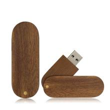 Rotation Wooden Memory Stick Pendrive, Creative USB Flash Drive Pen Drive U Disk