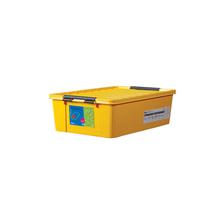 Lock And Lock Easy Clip Storage Box (30L), Yellow-1 Pc