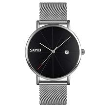 SKMEI Simple Men Quartz Wristwatches Waterproof Watch With Stainless Steel Strap 9183