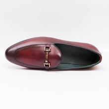 Gallant Gears Wine Red Slip on Formal Leather Shoes For Men - (MJDP30-11)