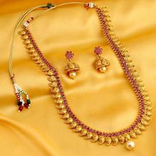 Sukkhi Glimmery Gold Plated Necklace Set for Women