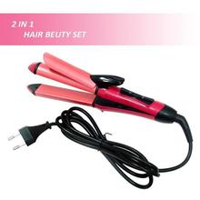 2 in 1 Hair Beauty Set Hair Curlers and Hair Straightener Nova