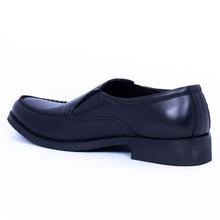 Caliber Shoes Black Slip On Formal Shoes For Men ( 454 C )