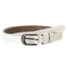 White Synthetic Casual Belt For Women- S3003