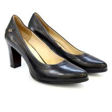 Shoe.A.Holics YSABEL PU Leather Heel Pumps For Women - Black