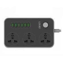 LDNIO SC3604 Power Strip 3 AC Universal Sockets + 6 USB Ports