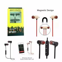 Sports Wireless Bluetooth Magnet Wireless Earphone Headset For Cell phone