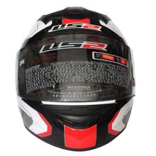 LS2  Rookie Atmos Shine Full Helmet - Black/Red