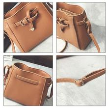 PU Leather Shoulder Crossbody and Barrel Bag for Women (Brown 41001397)