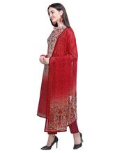 Stylee Lifestyle Maroon Cotton Printed Dress Material