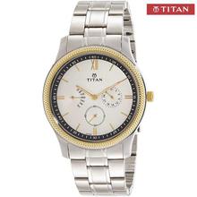 Titan Classique Retrogrades 1768BM01 White Dial Analog Watch For Men - Silver