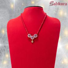 Three Diamond Mangalsutra Necklace For Women