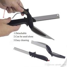 3-in-1 Clever Cutter Knife & Cutting Curved Board Scissors Tools