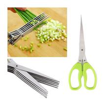 5 Blade Herb Scissors Stainless Steel Multi Blade Shears Herb Cutter