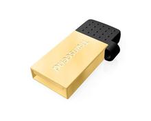 Transcend JF380G 64GB OTG Pen Drive - (Gold)