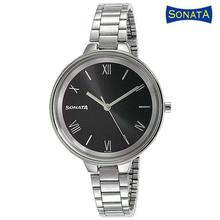 Sonata Black Dial Analog Watch For Women - 87020YM01
