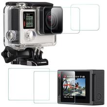 Screen Protector Compatible Hero 4 Black/Silver (Screen and Lens)