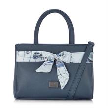 Caprese Cate Satchel Medium (E ) Navy Handbags For Women