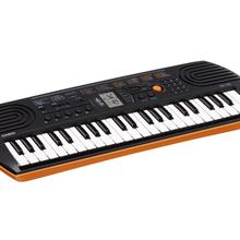 Casio SA-76 EMI-Keyboard Mini With Free Adapter - Black/White