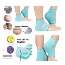 Unisex Silicone Gel Heel Socks with Spa Botanical GelPad