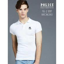Police FP1 Body Size Polo T-shirt- White