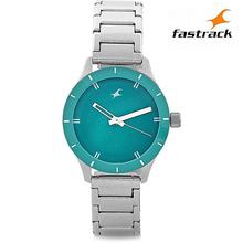 Fastrack Green Dial Metal Strap Analog Watch For Women – 6078SM01