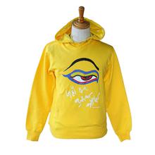 Yellow Single Buddha Eye Printed Hoodie