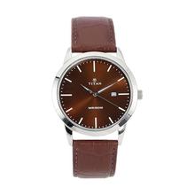 Titan Analog Brown Dial Men's Watch-1584SL04