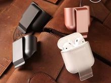 Coteetci Polycarbonate Detachable Belt Clip Holster Protective Shell Cover For Apple Airpods
