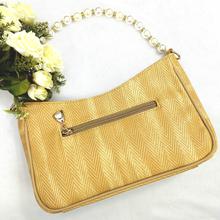 New Stylish Leather Side Bag with Pearl Handle for Women