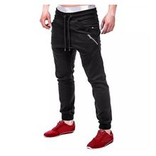 Hifashion-Fitness Slim Fit Jogger Pants For Men-Grey