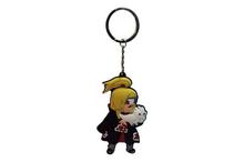 Yellow/Black Rubber Naruto Deidara Keychain