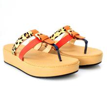 Shoe.A.Holics Red Strap Animal Printed Octavia Sandals For Women