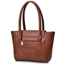 fantosy Tan Leather Design women shoulder bag (FNB-759) (Tan)