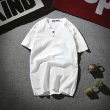 Plus size men's clothing _2018 summer Japanese linen short