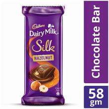 Cadbury Dairy Milk Silk Hazelnut Chocolate Bar-58g (Pack of 2)