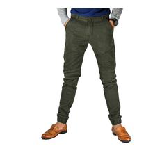 Virjeans Stretchy Ripped Design Biker Cotton Joggers (VJC 706) Olive