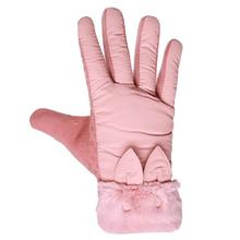 Rabbit Design Wind Stopper Anti Skid Thermal Fleece Gloves For Ladies