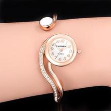 Relogio Feminino Fashion Rose Gold Women's Bangle Bracelet