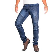 Virjeans Stretchy Ripped Design Biker Denim / Jeans Pant (VJC 711) Washed Blue