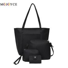 4pcs/set Shoulder Bag Purse PU Leather Women Handbags