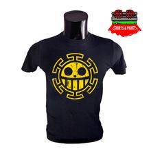 One Piece Hearts Pirates Black T-Shirt for Men