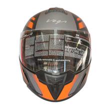 Vega Ryker Diamond Black/Orange Full Helmet