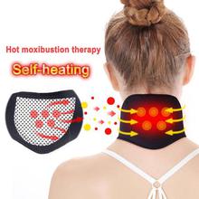 1piece Self-heating Tourmaline Neck Magnetic Therapy Support Tourmaline Belt Wrap Brace Pain Relief Neck Massager Products