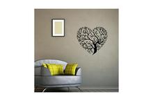 Black Creative Heart Shaped Tree Branches Home Decals Wall Stickers