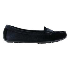 Black Velvet Moccasins For Women