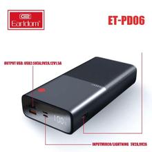 Earldom ET-PD06 Digital Power Bank 30000mAh, Qualcomm 3.0 Fast Charger