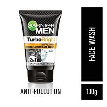 Garnier Men Turbo Bright Double Action Face Wash -100g