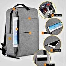 Slim Laptop Backpack With USB Charging Port Bag for Men and Women