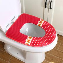 CHINA SALE-   Polka Dot thickened toilet cushion plush